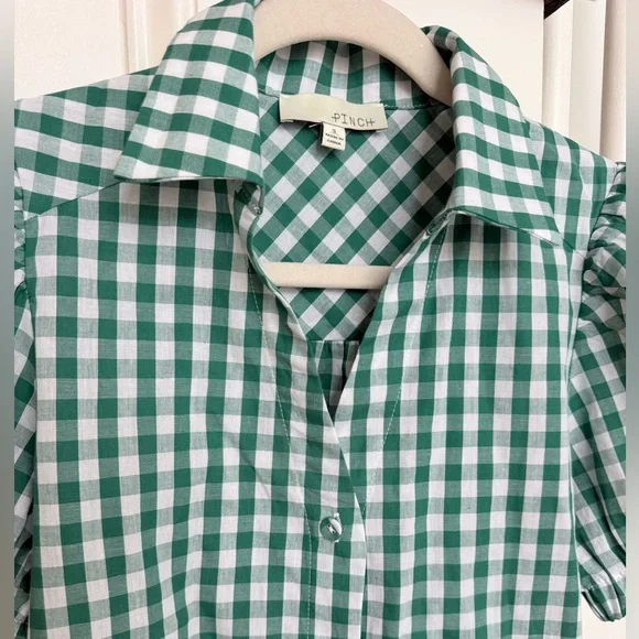 Pinch Ivy Green Gingham Top & maxi skirt- size small - Picture 10 of 16